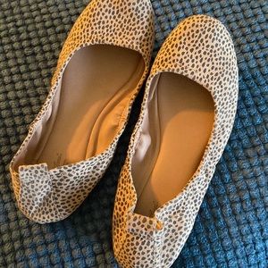 Animal print flats